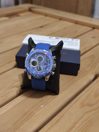 Reloj Sanda Hombre Azul y Plateado