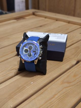 Reloj Sanda Hombre Azul y Plateado
