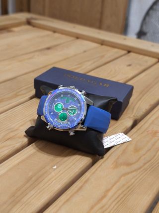 Reloj Sanda Hombre Azul y Plateado