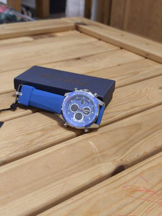 Reloj Sanda Hombre Azul y Plateado