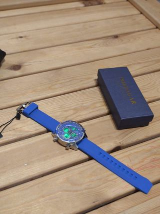 Reloj Sanda Hombre Azul y Plateado