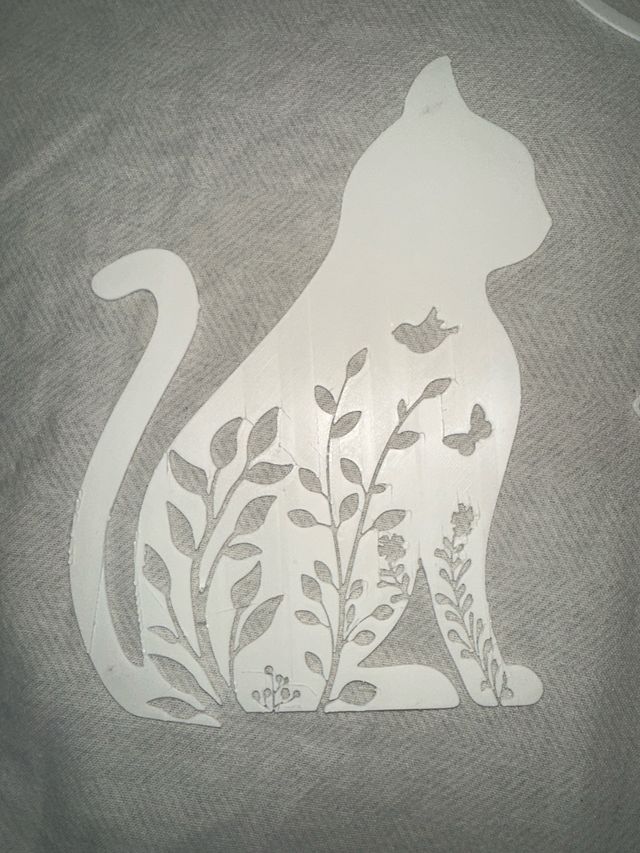 Decoración Gato Mariposa Flores