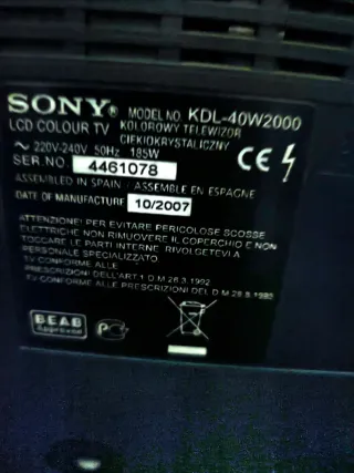 Sony Bravia 40 Full HD TV