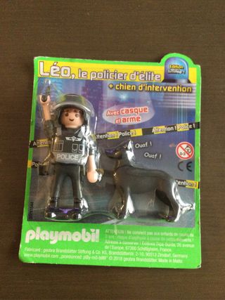 Playmobil Léo, policier d'élite + chien