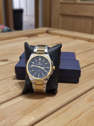 Reloj Pordajar Hombre Oro y Plata
