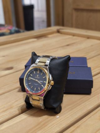 Reloj Pordajar Hombre Oro y Plata