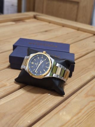 Reloj Pordajar Hombre Oro y Plata