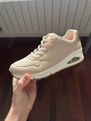 Zapatillas Skechers Beige/Rosa