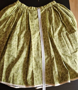 Falda Baturra Niña Verde Estampada