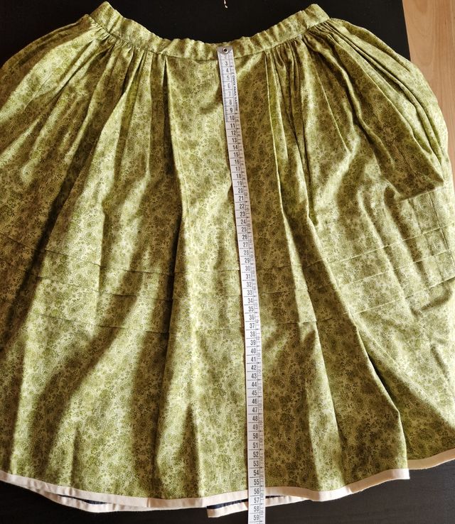 Falda Baturra Niña Verde Estampada