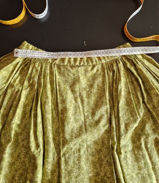 Falda Baturra Niña Verde Estampada