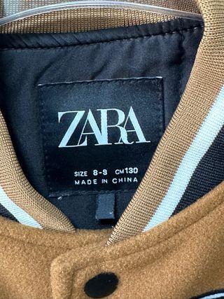 Cazadora bomber Zara niño 
talla 8-9