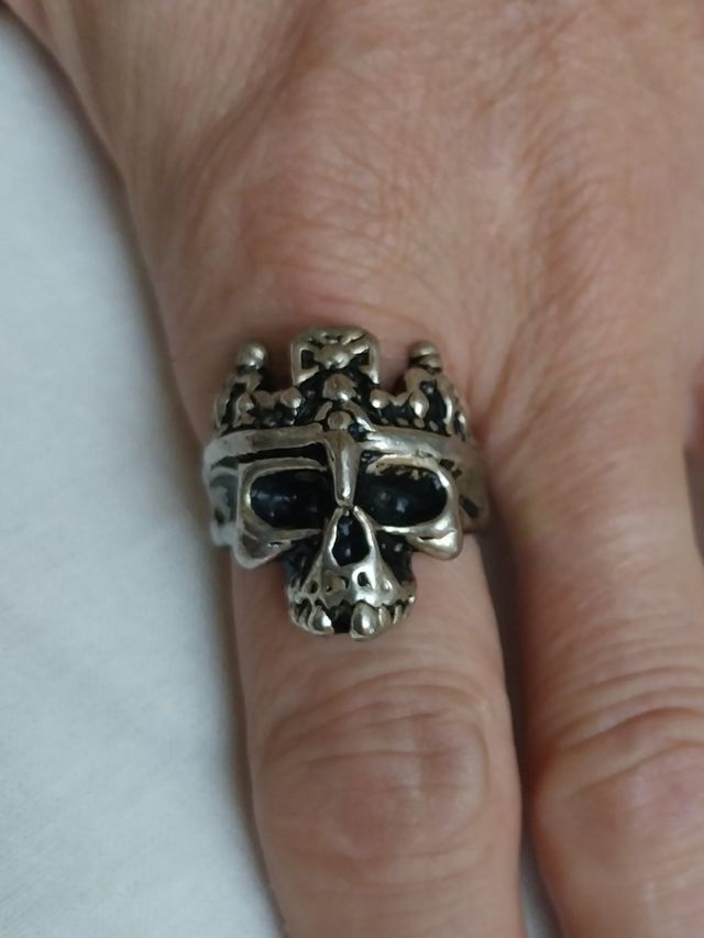 Anello Skull Rebel teschio biker 
