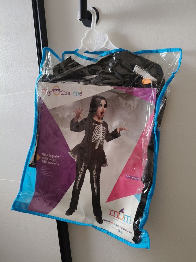 Costume da scheletro per ragazzo/A taglia 1-2A