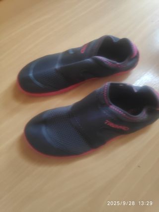Escarpines Tribord Mujer Negro/Rosa