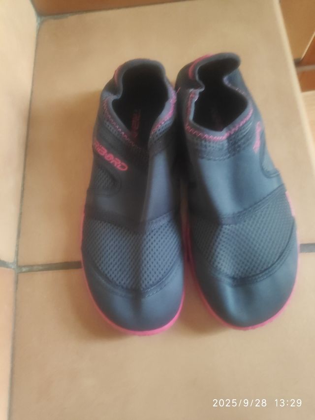 Escarpines Tribord Mujer Negro/Rosa