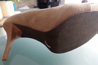 Zapatos de tacón Zara beige