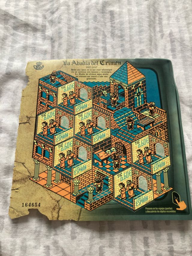 Sello Correos La Abadía del Crimen 1987-2017