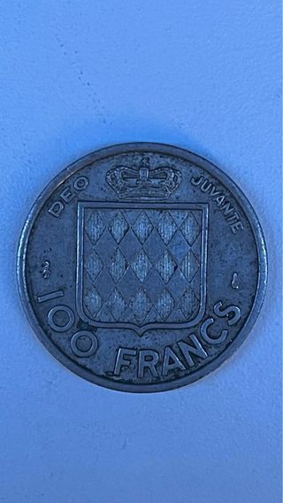 Moneda 100 Francos Mónaco 1956 Rainier III
