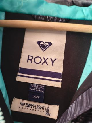Cazadora Roxy Negra y Gris
