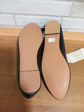 Bailarinas Sfera negras lazo dorado