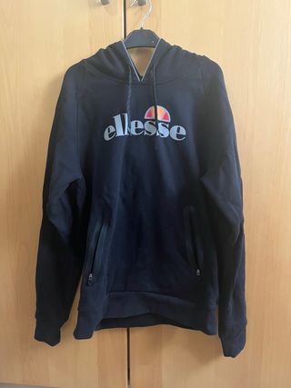 Sudadera Ellesse Negra con Cremallera