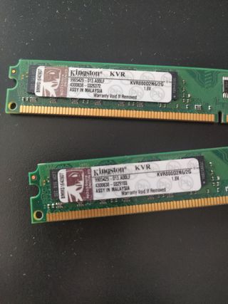 2x Kingston KVR DDR2 2GB 800MHz RAM
KVR800D2N6/2G