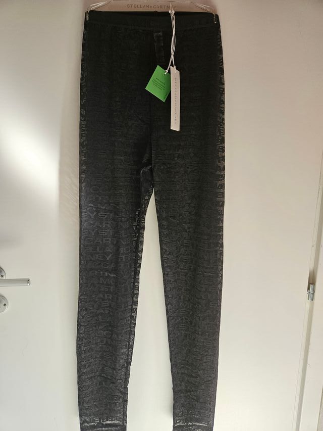 Leggings Stella McCartney neri con logo