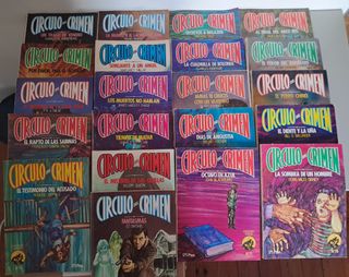 Lote de 21 novelas colección Círculo del crimen