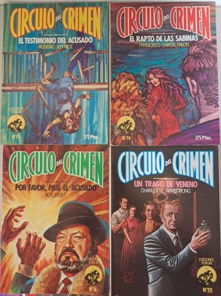 Lote de 21 novelas colección Círculo del crimen