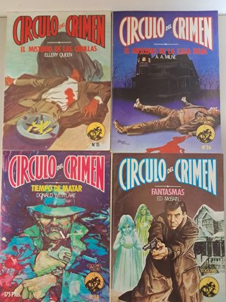 Lote de 21 novelas colección Círculo del crimen