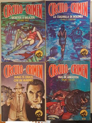 Lote de 21 novelas colección Círculo del crimen
