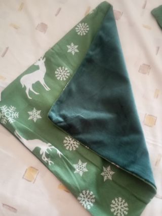Fundas cojín Navidad NKD ciervos y copos