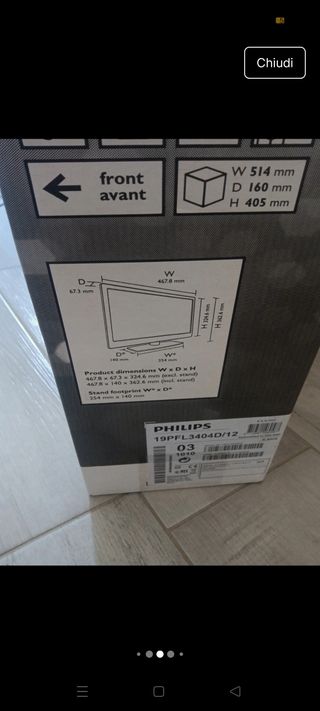 Televisore Philips LCD 19 pollici