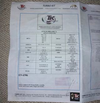 Escape Turbo Kit. Impoluto, ni una semana de uso