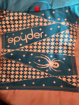Anorak esquí Spyder azul y amarillo 16 años