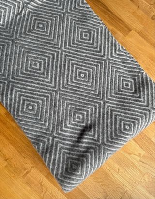 Manta espiga gris 130x170 – lana de cordero