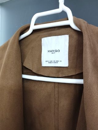Chaqueta de antelina MANGO