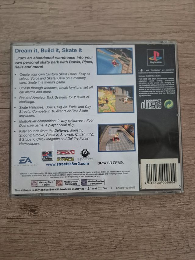 Street Skater 2 (PS1) – Versión PAL