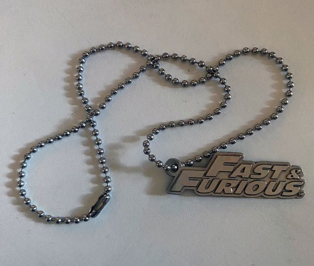 Portachiavi + collanina Fast & Furious - 3 pz