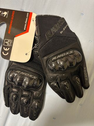 Guantes Moto RHOXS Talla S Negros Sin Estrenar