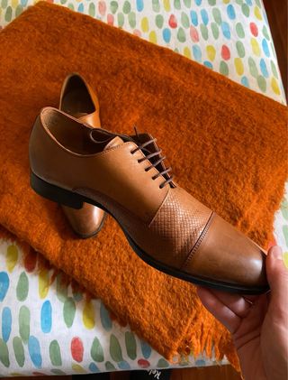 Zapatos de vestir Zara piel marrón talla 44