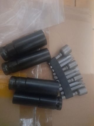 Juego llaves vaso y puntas atornillador