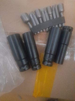 Juego llaves vaso y puntas atornillador