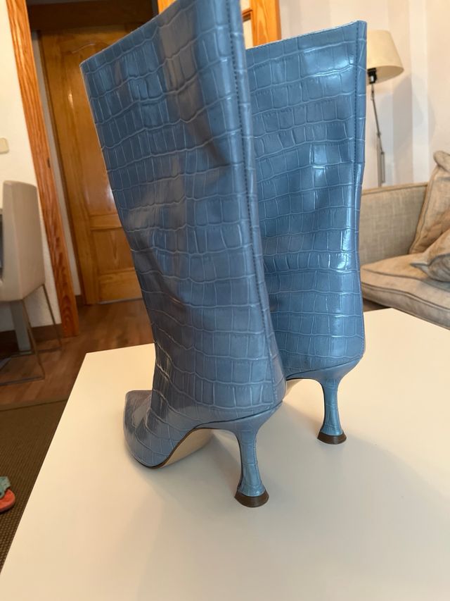 Botines Uterqüe Azul Talla 39