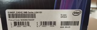 Intel Core i5-9400F 9th Gen LGA1151