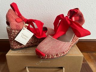 Alpargatas Gaimo Nuevas Rojas y Beige