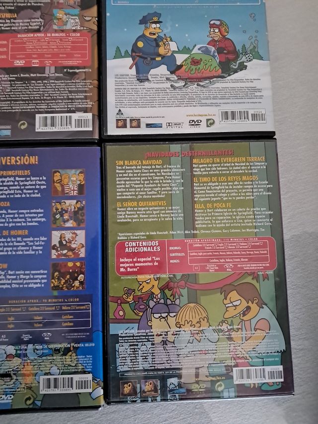 Lote 9 DVDs Los Simpson