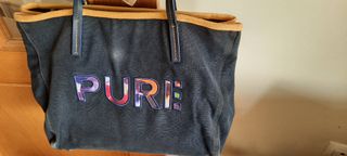 Bolso Purificación García azul multicolor