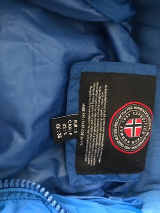 Anorak NORWAY Talla S Azul UNISEX